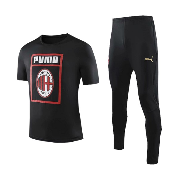 Entrainement AC Milan Ensemble Complet 2019-20 Noir Rouge